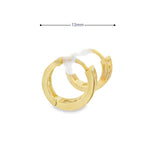 Boucles d'oreilles créoles en argent 925S et zircone GP - Stacy GP