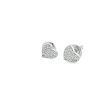 Boucles d'oreilles cœur en argent 925S - Lisa