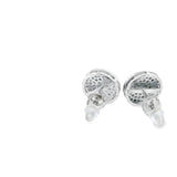 Boucles d'oreilles rondes en argent 925S avec zircones cubiques - Labril