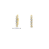 Petites créoles en or 10 carats - Julian