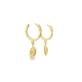 10k Gold Hoop 2mm Flower