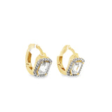 Boucles d'oreilles créoles Irene en or 10 carats