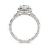 La bague de fiançailles Halo Pear-Louise