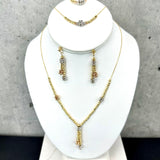 Ensemble de perles 3 tons, or 18 carats