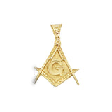 Free Mason Pendant Gold 10k