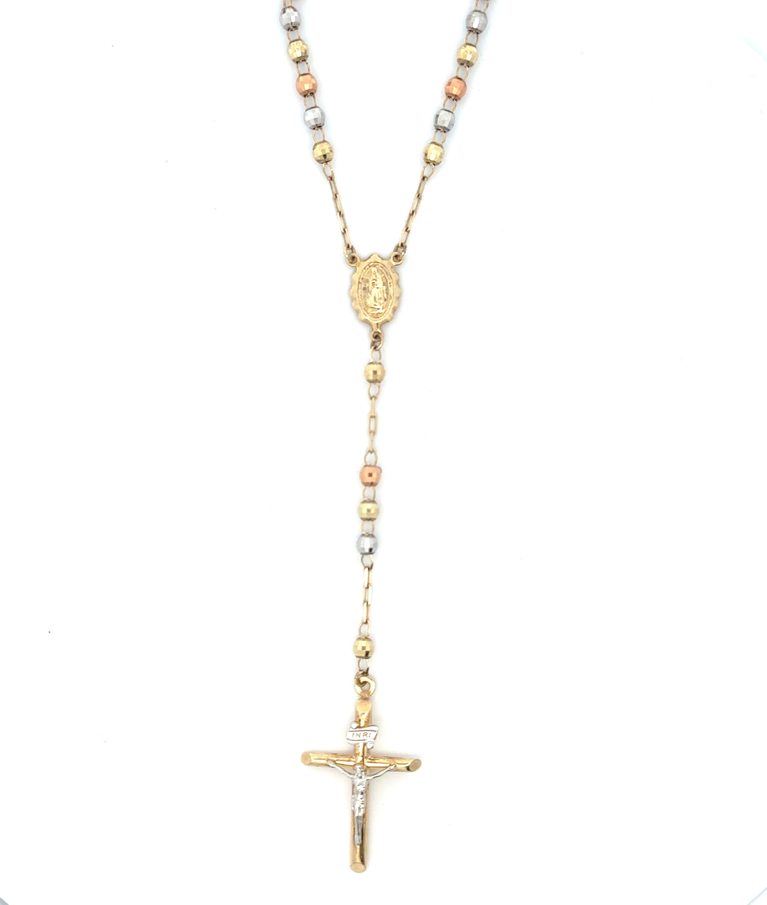 Jesus Cross 10K Gold Rosary