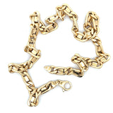Boîte Figaro épaisse en or 10 carats