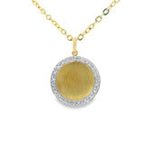 10K Gold Diamond Memory Picture Pendant