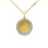 10K Gold Diamond Memory Picture Pendant