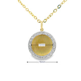 10K Gold Diamond Memory Picture Pendant