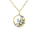 Collier Turquoises Hamsa Or 10k