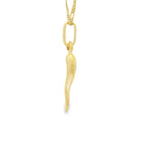 Italian Horn Pendant 10K Gold - UniSex