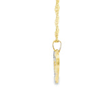 Collier Turquoises Hamsa Or 10k