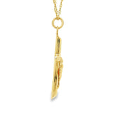 Collier Turquoises Hamsa Or 10k