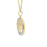 Collier Turquoises Hamsa Or 10k