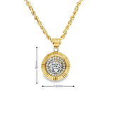 Collier Turquoises Hamsa Or 10k