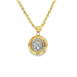 Collier Turquoises Hamsa Or 10k