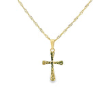 Pendentif croix en or 10 carats - Unisexe 10