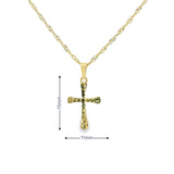 Pendentif croix en or 10 carats - Unisexe 10