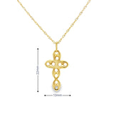 Pendentif Croix Gucci en or 10 carats - Unisexe 12