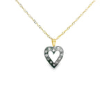 Pendentif Coeur Bicolore Or 10K -Purci