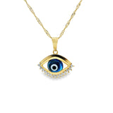 Pendentif en forme de mauvais œil en or 10 carats - Bilou