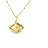 Pendentif en forme de mauvais œil en or 10 carats - Bilou