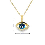 Pendentif en forme de mauvais œil en or 10 carats - Bilou