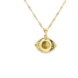 Pendentif en forme de mauvais œil en or 10 carats - Stozia