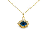 Pendentif en forme de mauvais œil en or 10 carats - Berbec