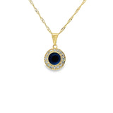 Pendentif en forme de mauvais œil en or 10 carats - Ociu
