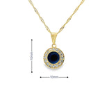 Pendentif en forme de mauvais œil en or 10 carats - Ociu