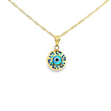 Pendentif en forme de mauvais œil en or 10 carats - Mayana
