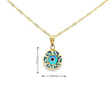 Pendentif en forme de mauvais œil en or 10 carats - Mayana