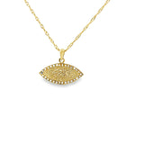Pendentif en forme de mauvais œil en or 10 carats - Burj