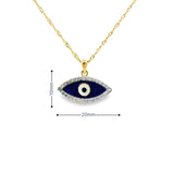 Pendentif en forme de mauvais œil en or 10 carats - Burj