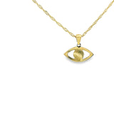 Pendentif en forme de mauvais œil en or 10 carats - Ficat