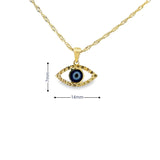 Pendentif en forme de mauvais œil en or 10 carats - Ficat