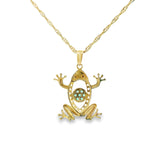 Pendentif grenouille en or 10 carats