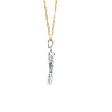 Pendentif grenouille en or blanc 10 carats