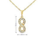Pendentif Infini en or 10 carats