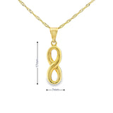 Pendentif Infini en or 10 carats