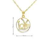 Pendentif Amour en or 10 carats