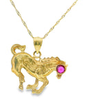 Pendentif Cheval en Or 10K