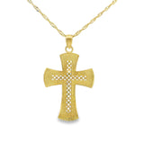 Pendentif croix en or 10 carats - Antique