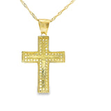 Pendentif croix en or 10 carats - Celmare