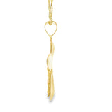 Pendentif Croix en Or 10K-Rayure