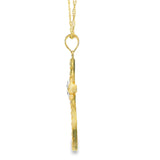 Pendentif Croix en Or 10K-Poumon