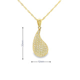Pendentif en forme de larme en or 10 carats