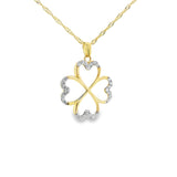 Pendentif à quatre feuilles en or 10 carats - Iarban